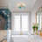 Pritee Glass Semi Flush Mount
