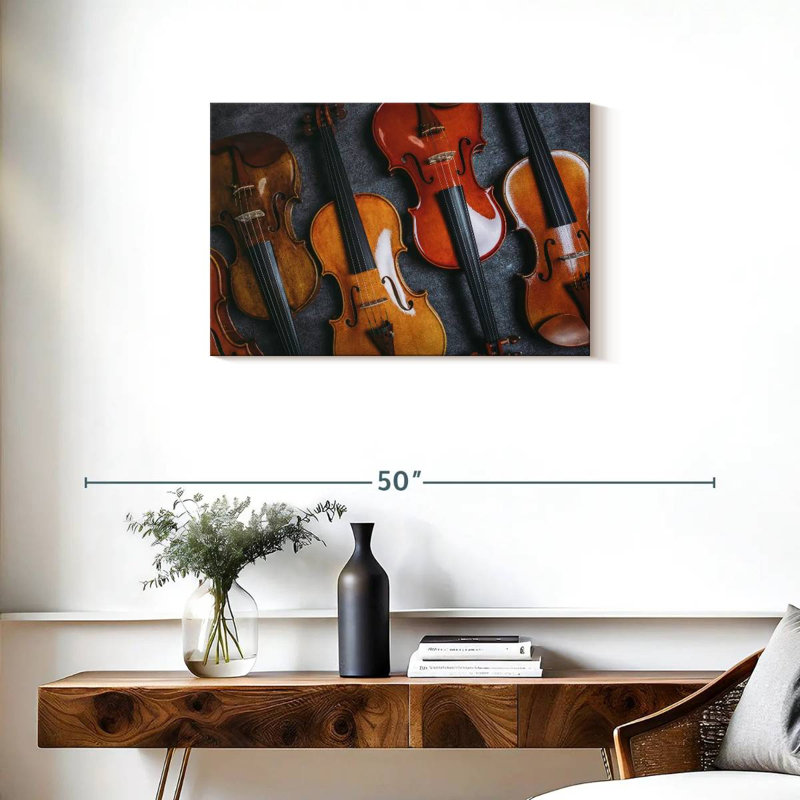 Collection de violons, H 20 po x l 30 po
