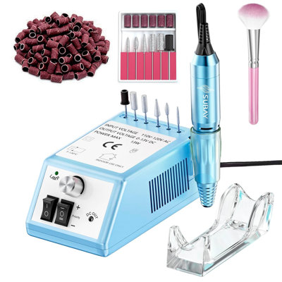Professional Nail Drill Machine with 20000RPM – Electric File for Acrylic & Gel Nails – Forward/Reverse Switch & Adjustable Speed – Manicure Pedicure Tool for Professionals Beginners