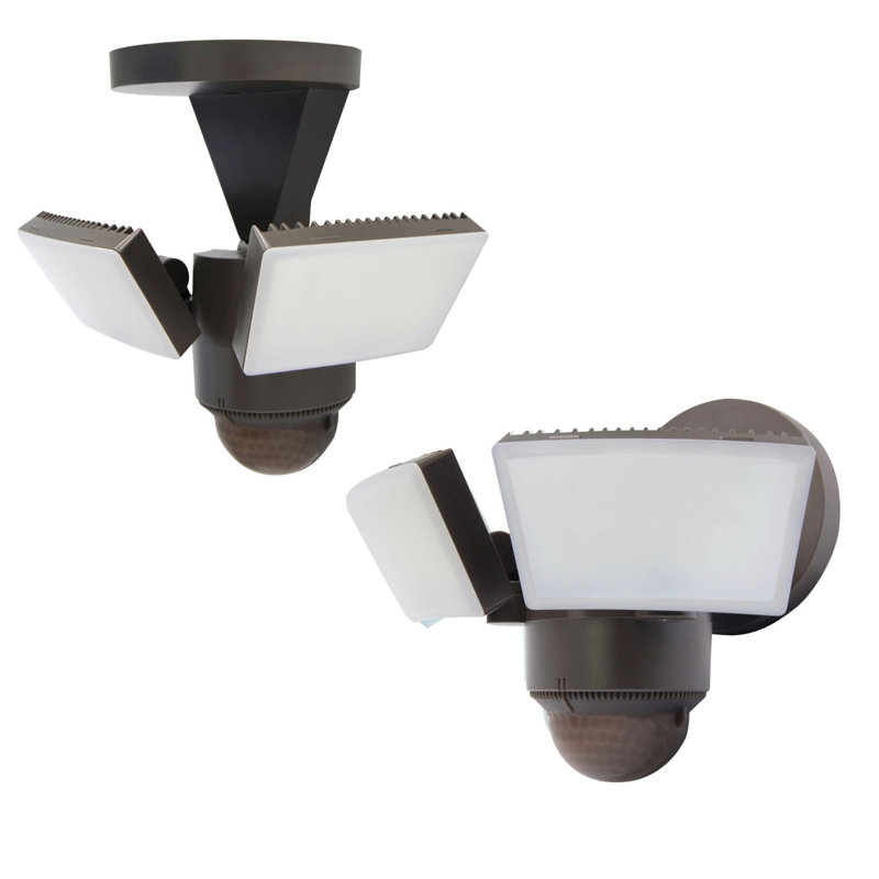 1100 Lumen LED Motion Sensor Outdoor Security Flood Light