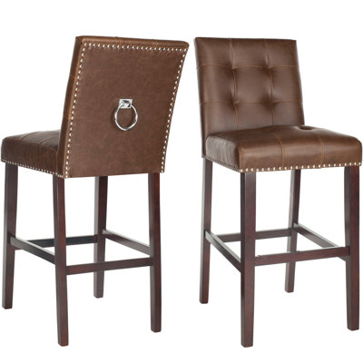 Audrick Upholstered Counter Stool with Solid Wood Frame