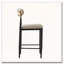 Tabouret de comptoir rembourré sans accoudoirs avec structure en métal-1923277271