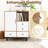Buffet Sideboard w/ 4 Drawers & Open Compartment Heavy-Duty Metal Legs Natural-504518098