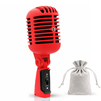 5 Core Retro Dynamic Vocal Iconic Microphone Vintage Style Classic Cardioid Unidirectional Mic