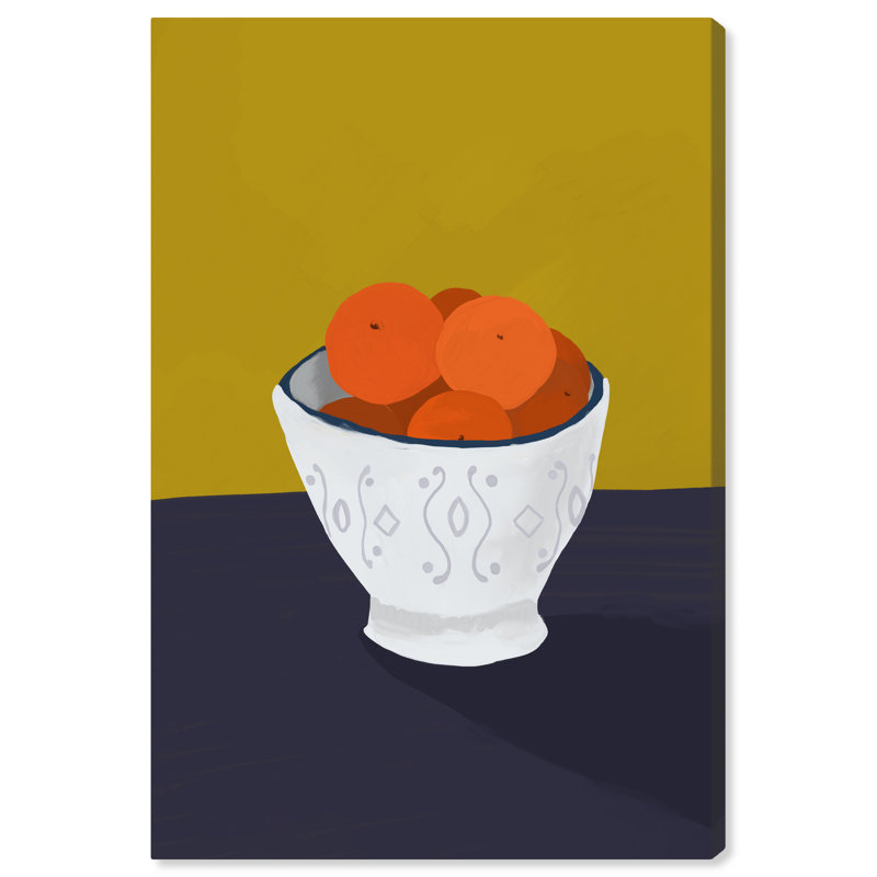 Delmotte tangerines sur toile, H 24 po x l 16 po x P 0,8 po