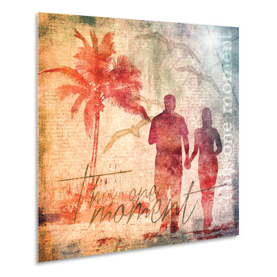 Romantic Walk on the Beach 1 Piece Painting