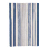 Quincy Stripe Denim Handwoven Indoor/Outdoor Rug