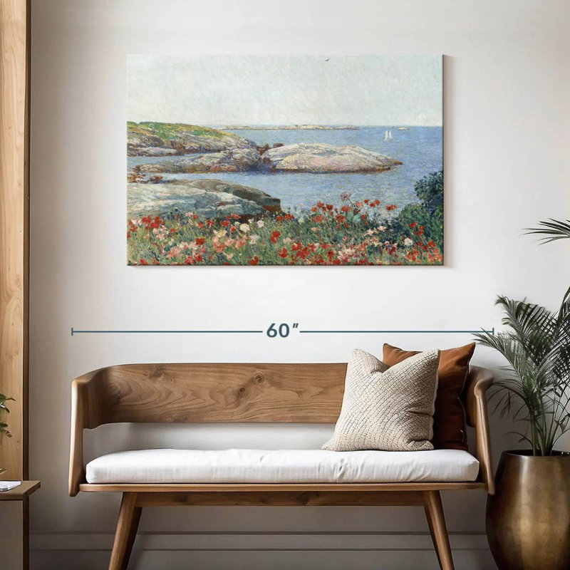 Alvord Poppies Isles Of Shoals, H 30 po x l 45 po