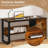 3 Piece Office Set,With 47" Office Computer Desk,Sideboard Cabinet,Corner Bookcase