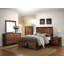 Mobilier de chambre à coucher à 2 tiroirs avec table de chevet en bois et finition chêne