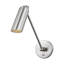 Frasar 1 Light Bathroom Bedroom Wall Fixture In Brushed Nickel Finish With Brushed Nickel Shade-112738038