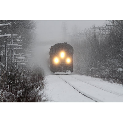 Freight Train by Mirceax - Wrapped Canvas Print