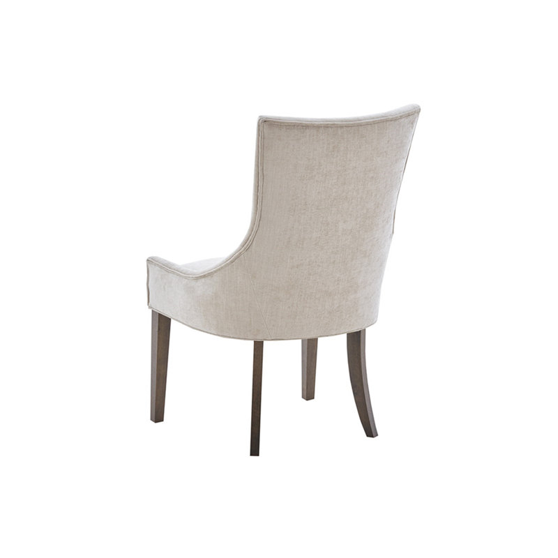 Set Of Two Dining Chairs With Soft Upholstery And Sturdy Construction
