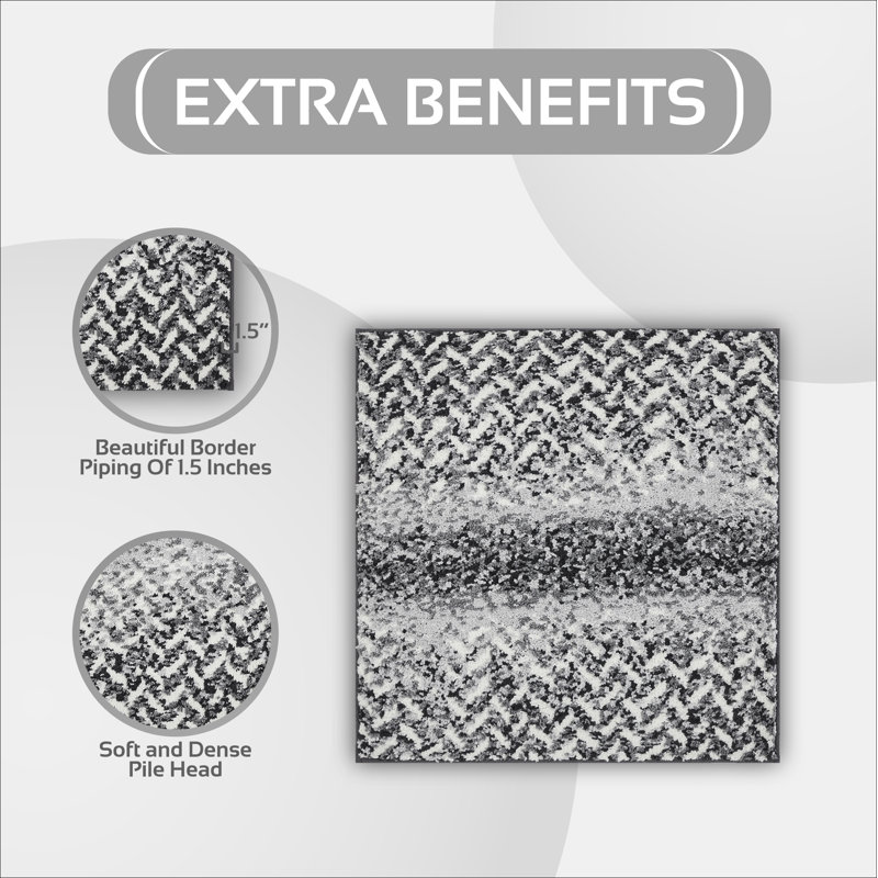 Tapis de cuisine et tapis de bain antidérapants Kynnidi Collection, Gris