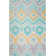 Chenille Washable Ikat Indoor / Outdoor Rug