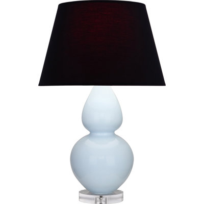 Lampe de table double gourde en céramique