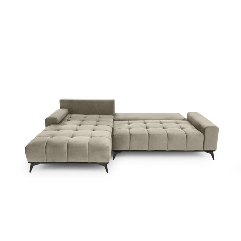 5 Seater Corner Sofa, Beige
