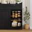 Buffet moderne de 47,2 po avec tablette ajustable Breege, armoire de rangement en bois pour la cuisine, la salle à manger, le salon, gris délavé-1444106318