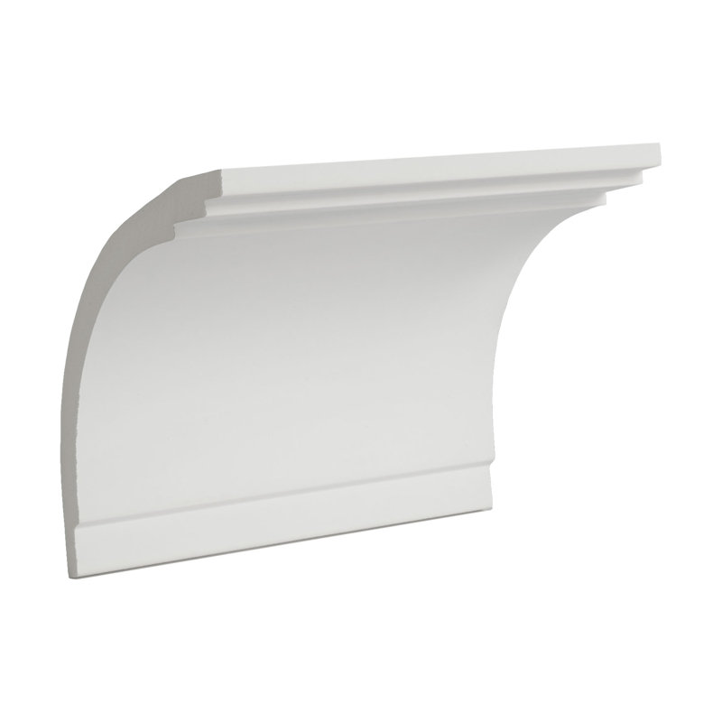 6 in White Polyurethane Crown Moulding Sample