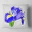 Bloomy Blue Watercolor Rose - coussin à imprimé floral-30746057-30746060