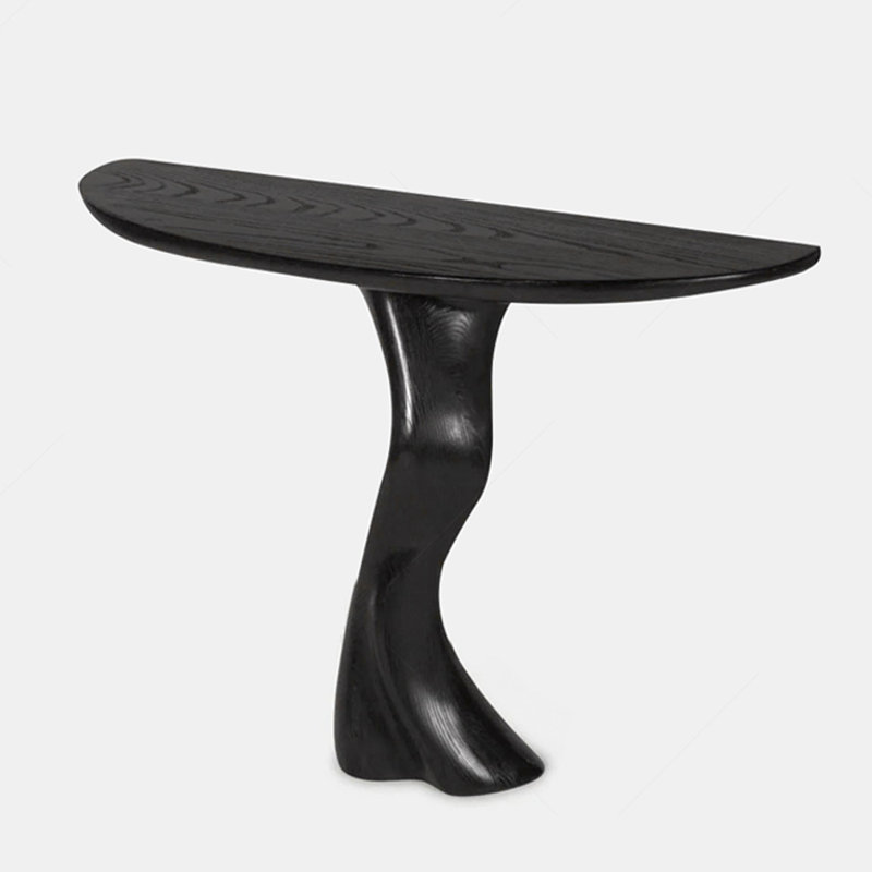 Italian Minimalist Solid Wood Entryway Console