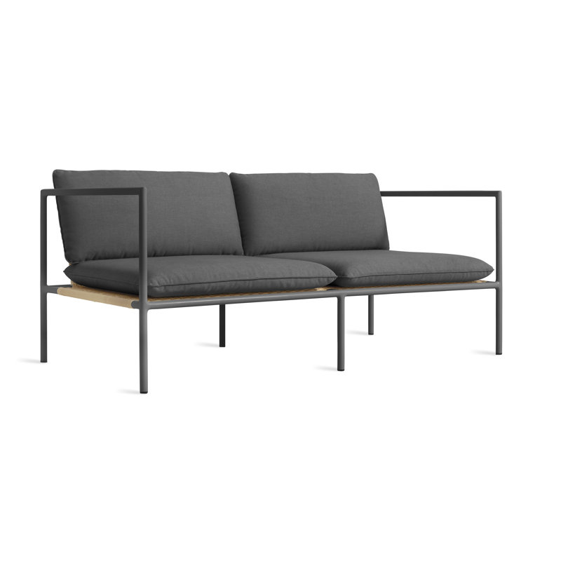 Dog Days Outdoor 2 - Seat Loveseat, Sunbrella Coal, Charcoal