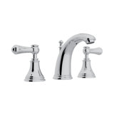 Georgian Era Widespread Bathroom Faucet with Drain Assembly