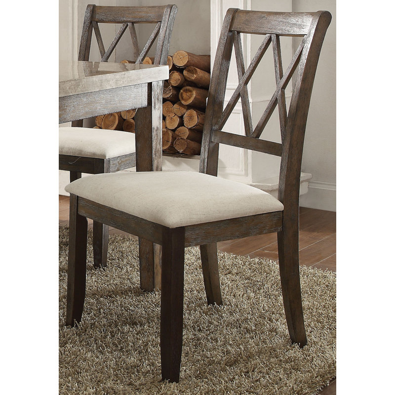 Focht 19'' H Linen Upholstered Side Chair