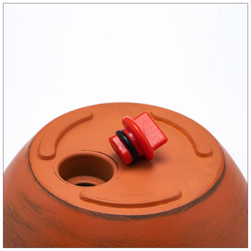 Delcina Plastic Pot Planter, Terracotta