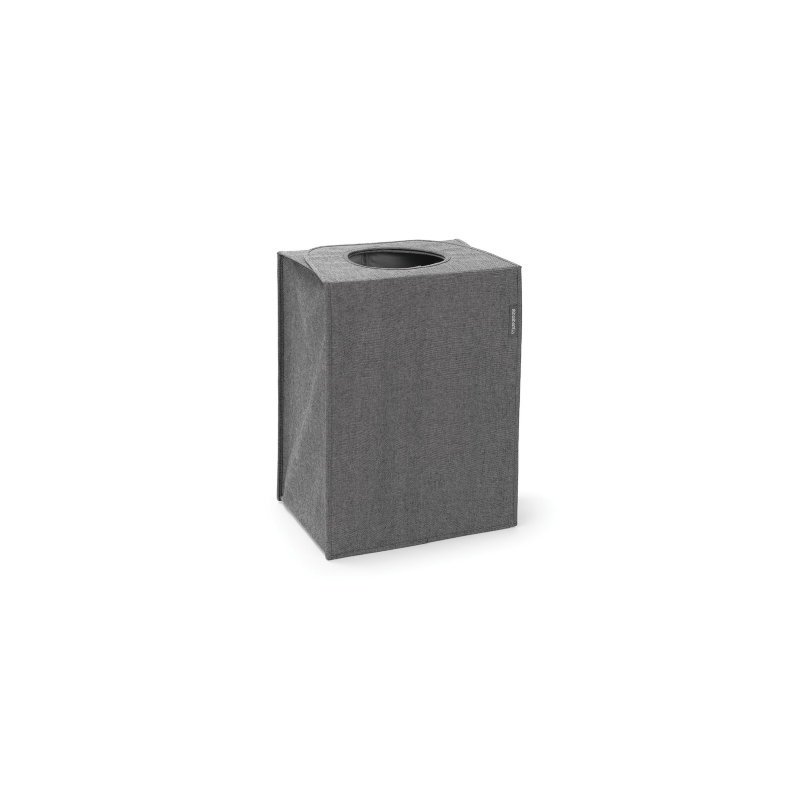 Brabantia Foldable Laundry Hamper 14.5 Gallon, Pepper Black