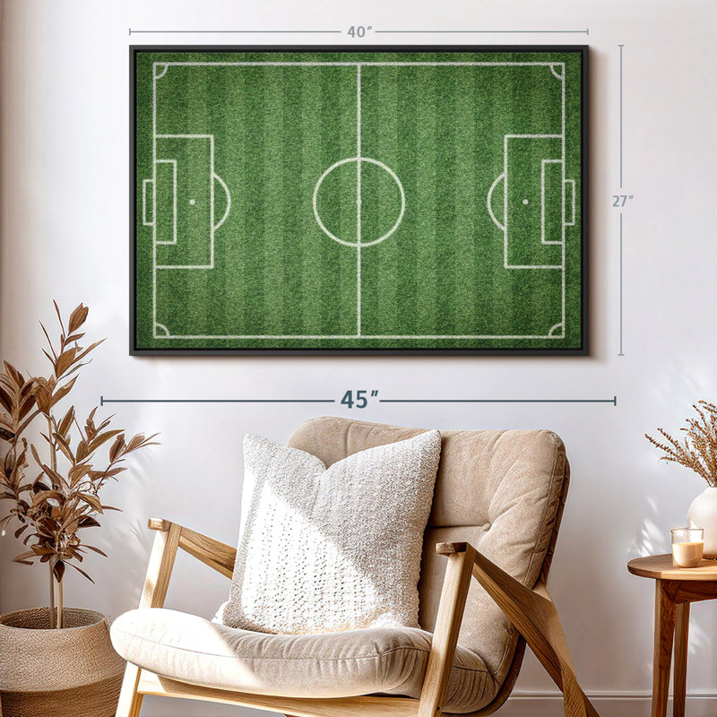 «Green Football Field», reproduction sur toile, H 27 po x l 40 po