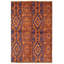 Tapis unique en laine noué à la main nouvel âge Shalimar 6 pi 1 po x 9 pi 1 po orange