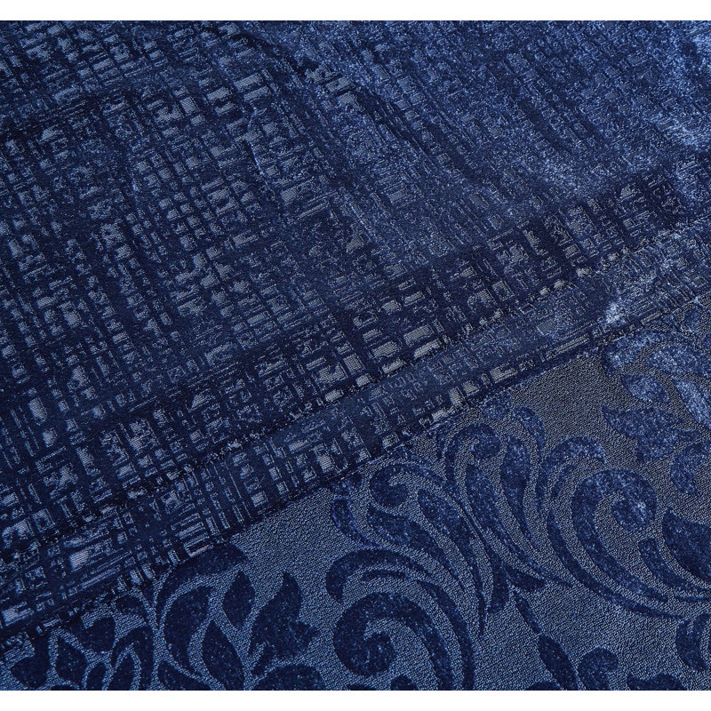Velvet Duvet Cover, Blue, Double Duvet Cover + 2 Pillowcase