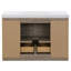 Meuble-lavabo simple 48,5 po avec plateau en marbre de culture-1244804426