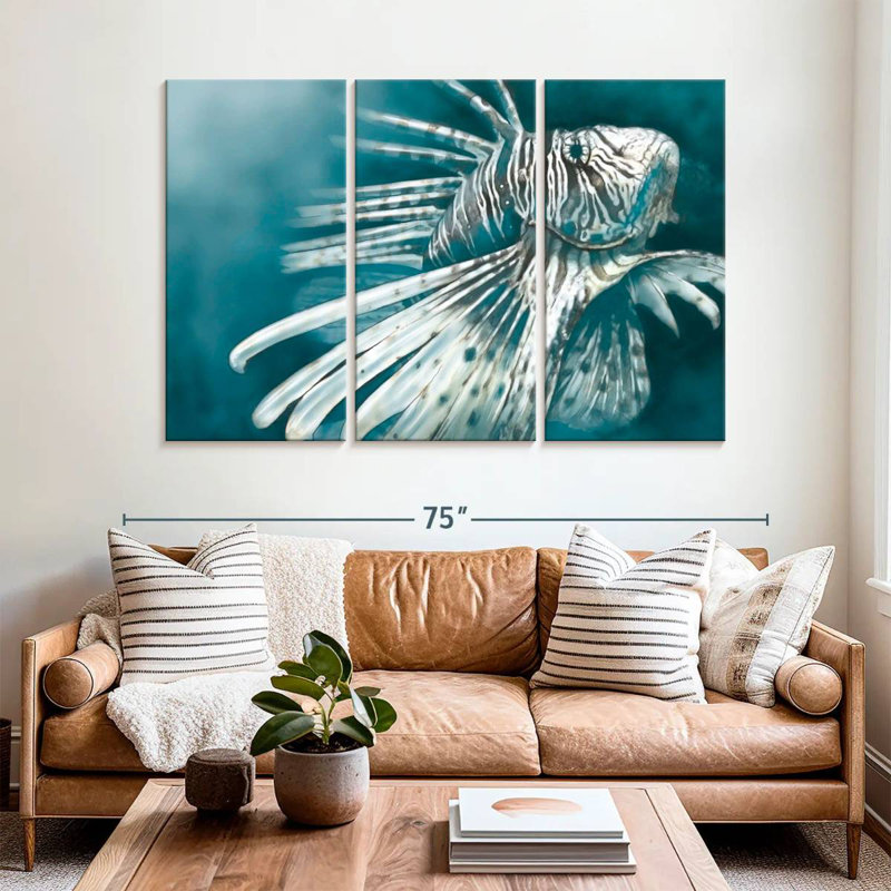 Lionfish Stripes, 42" H x 65" W