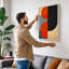 Chromatic Balance Geometric - Wrapped Canvas-131764120-131764121
