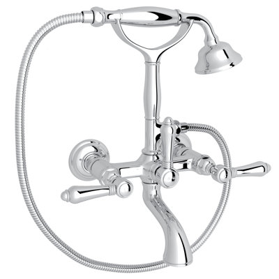 Country Exposed Wall Mount Tub Filler
