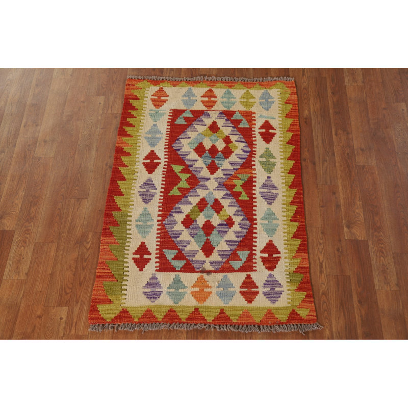 Multolor Kilim Oriental Accent Rug 3x4