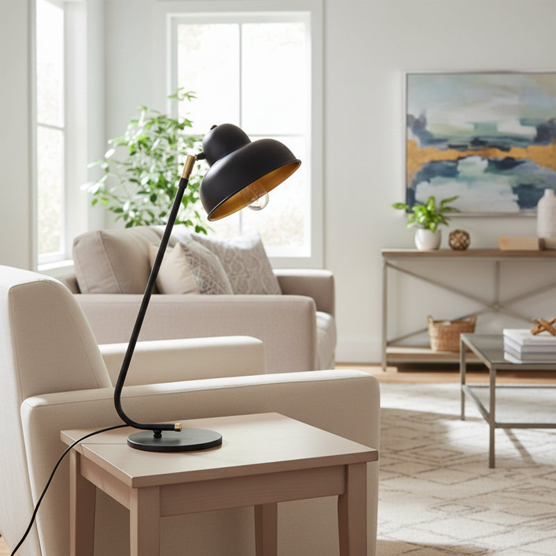Lampe de bureau Kaia, Encre