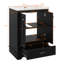 Meuble-lavabo 24 po avec lavabo en céramique, lavabo autoportant, armoire de rangement moderne avec portes à fermeture douce-878722625
