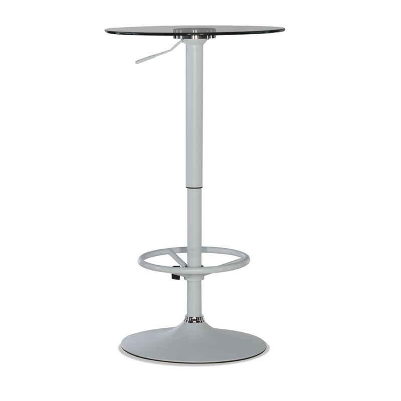 Aishvi 2 - Person Pedestal Dining Set, White, Black