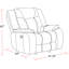 Fauteuil inclinable standard de 41,25 po Brana