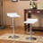 Adjustable Height Bar Table And 2 Chrome Adjustable Swivel Stools Set-1560703830-1560703829-1574702950