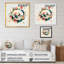 Art géométrique multicolore - peinture sur toile-677453446-677453442