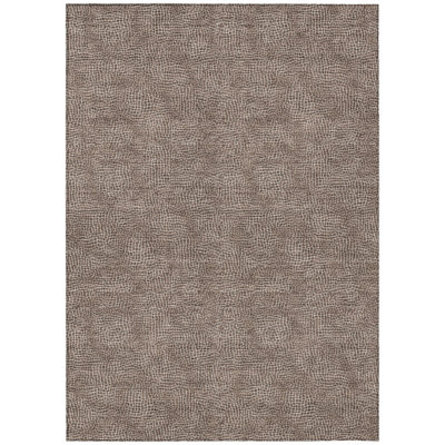 Riyala Brown Washable Indoor-Outdoor Rug - 