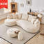 Canapé modulaire courbé modulaire de style 122ème de 122,8 po Curcle-496580429