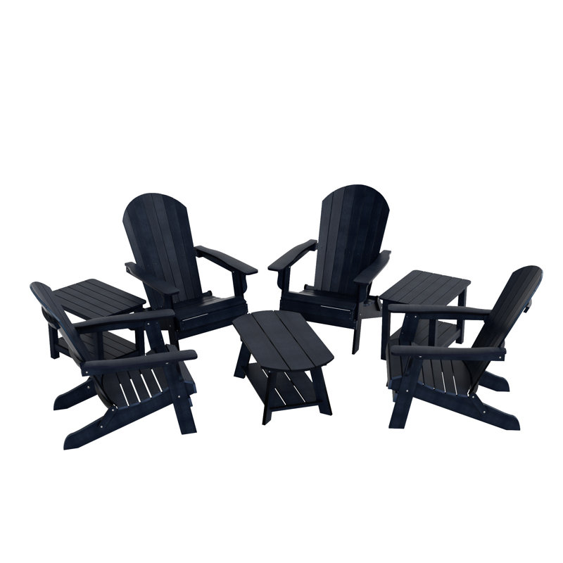 Ensemble de conversation pour 4 personnes Arrlo, Bleu