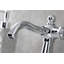 Robinet de salle de bain 1 poignée à fixation sur le comptoir avec poignée escamotable Kingston-58299266-50999987