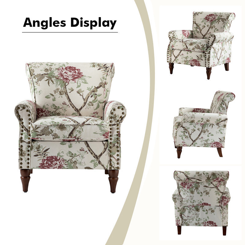 Upholstered Armchair, Floral
