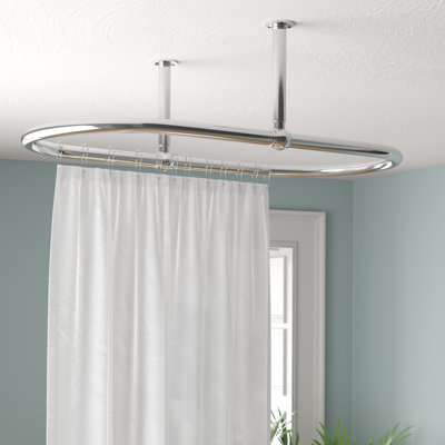 111cm Fixed Shower Curtain Pole